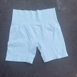 baby blue biker shorts